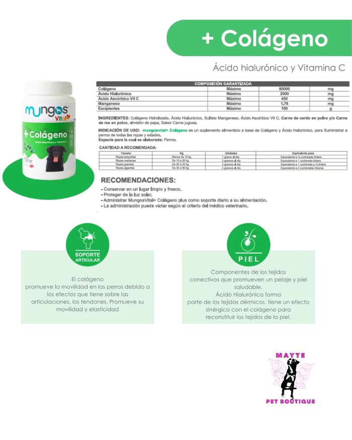 Mungos Vital Colágeno para perros