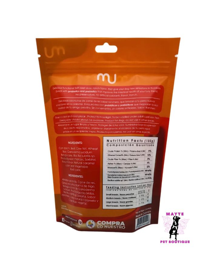 Mungos Salchichas – Snack blando con carne fresca para perros