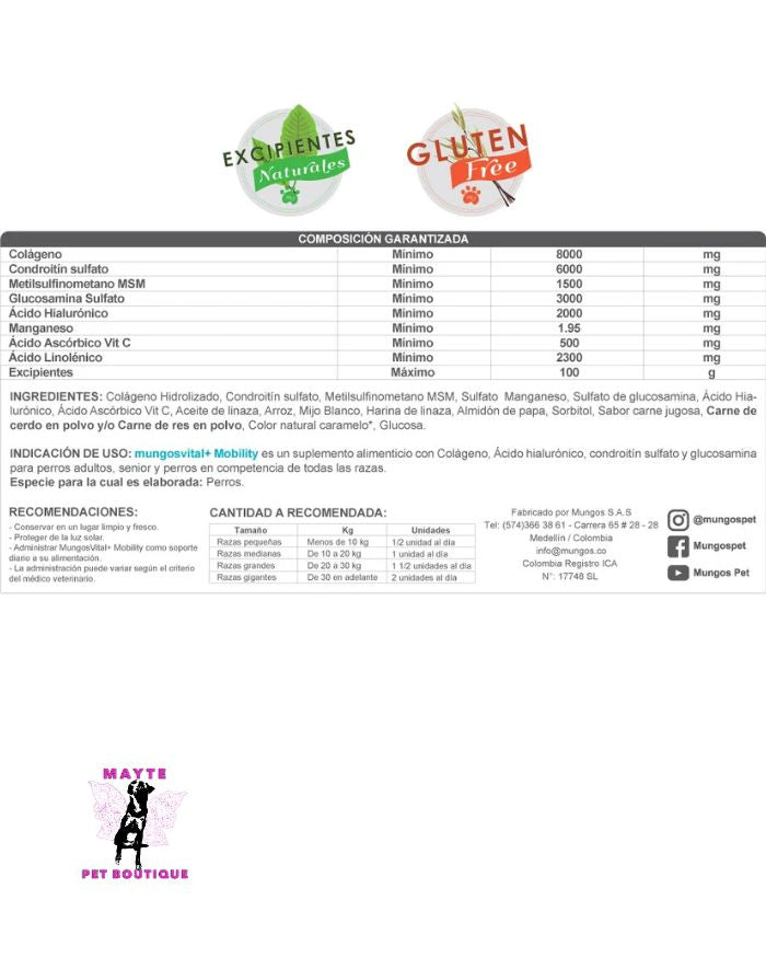 Mungos Vital Mobility para perros