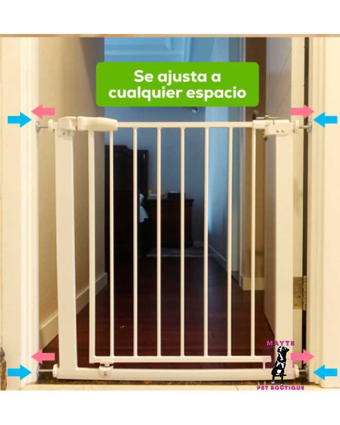 Puerta de Seguridad para Mascotas Ajustable