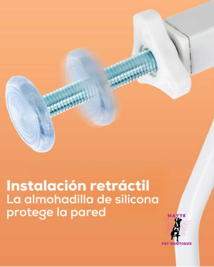 Puerta de Seguridad para Mascotas Ajustable