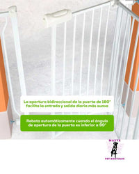 Puerta de Seguridad para Mascotas Ajustable