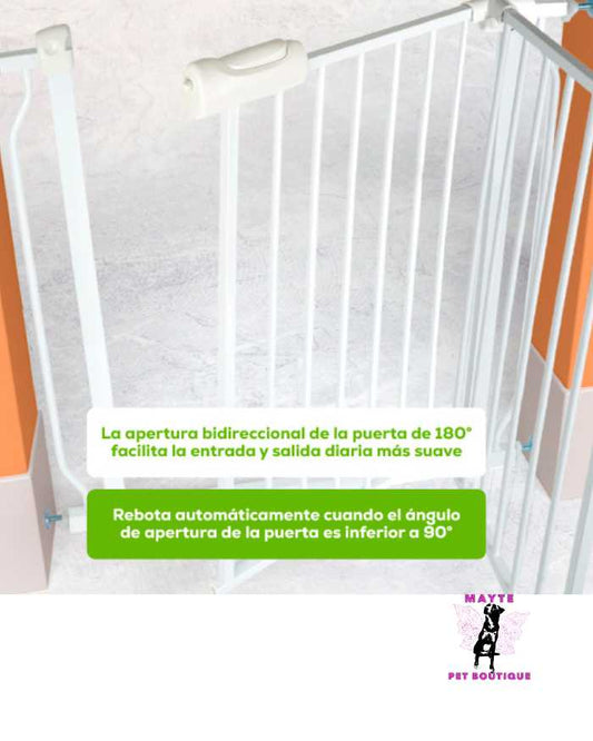 Puerta de Seguridad para Mascotas Ajustable